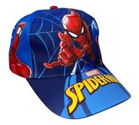 Marvel Spiderman Schirmmütze für Kinder, verstellbar, UV-Schutz, blau, 52-53