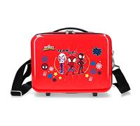 Marvel Spiderman Spidey and Friends Anpassbarer Kulturbeutel mit rotem Schultergurt 29 x 21 x 15 cm starres ABS 9,14 l 0,6 kg