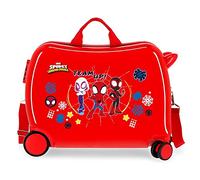Marvel Spiderman Spidey and Friends Roter Kinderkoffer 50 x 39 x 20 cm Steifes ABS Seitenzahlenschloss 34 L 1,8 kg 4 Rollen Handgepäck