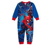 Marvel Spiderman Ultimate Kids Jungen Fleece All In One Pyjamas Avengers Sleepsuit Onezee, blu, 18-24 Monate
