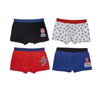 Marvel Spiderman und Paw Patrol Jungen 4er Pack Boxershorts Unterhosen Superhelden Unterwäsche Set Underwears Kinder Unterhose 98-140 cm (DE/NL/SE/PL, Numerisch, 110, 116, Regular, rot)