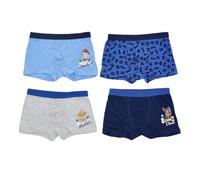 Marvel Spiderman und Paw Patrol Jungen 4er Pack Boxershorts Unterhosen Superhelden Unterwäsche Set Underwears Kinder Unterhose 98-140 cm (DE/NL/SE/PL, Numerisch, 122, 128, Regular, blau)