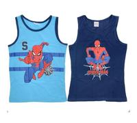 Marvel Spiderman Unterhemd für Jungen - Kinder Tank Top Hemdchen Unterwäsche Sommer leicht Kinder Geschenk 122-140cm (2er Pack) (DE/NL/SE/PL, Numerisch, 134, 116, Regular, rot)