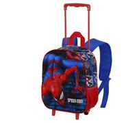 Karactermania Marvel Spiderman Wall 3d Wheeled Backpack Blau