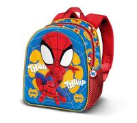 Marvel Spiderman Web Out-Elite 3D Rucksack, Blau, 25 x 30 cm, Kapazität 7 L
