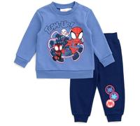 Marvel Spidey and His Amazing Friends Fleece-Sweatshirt und Jogginghose, Outfit-Set für Kleinkinder roße Kinder, Größen 2T - 14-16, Blau, Team-Up!, 5 Jahre