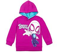 Marvel Spidey and His Amazing Friends Ghost-Spider Little Girls Fleece Hoodie Purple 7-8