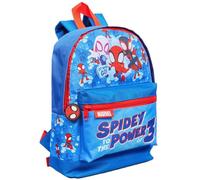 Marvel Spidey and His Amazing Friends Kinder-Rucksack, Spiderman-Schultasche, leichter und strapazierfähiger Polyester-Rucksack, perfekt für Kindergarten, Vorschule und Reisen, "Spidey to the Power of