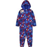 Marvel Spidey Regenanzug Kinder Kleinkinder Matschanzug Jungen Regenjacke Einteilig Wasserdicht Fleecegefüttert Geschenk Idee (5-6 Jahre, Blau)