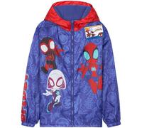 Marvel Spidey Regenjacke Kinder Jungen, Fleece Gefüttert, Wasserabweisende Übergangsjacke, Geschenke für Jungen (3-4 Jahre, Spidey Fleece Gefüttert)