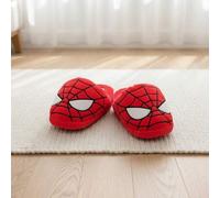 Marvel Spinne-Man Plüsch Hausschuhe, rutschfeste Badezimmer Hausschuhe, Deadpool warme Baumwoll-Hausschuhe, halbbedecte Schuhe, dicke Baumwoll-Haussch