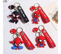 Marvel Spinne-Man Schlüsselanhänger - offizieller Avengers Superhelden Anhänger, Comic-Themen Accessoire, Geschenk für Fans, Kinder und Freunde (Carto