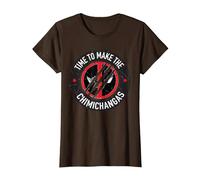 Marvel Studios Deadpool & Wolverine Chimichangas Claw Slash T-Shirt, Damen, Braun, 3XL