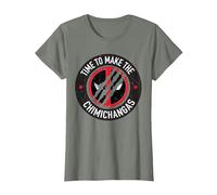 Marvel Studios Deadpool & Wolverine Chimichangas Claw Slash T-Shirt, Damen, Heidekraut/Armeegrün, M