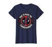Marvel Studios Deadpool & Wolverine Chimichangas Claw Slash T-Shirt, Damen, Marineblau, XXL
