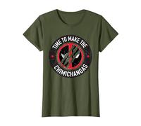 Marvel Studios Deadpool & Wolverine Chimichangas Claw Slash T-Shirt, Damen, Olivgrün, XS