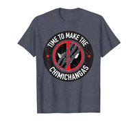 Marvel Studios Deadpool & Wolverine Chimichangas Claw Slash T-Shirt, Herren, Blau Meliert, XXL