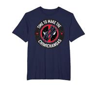 Marvel Studios Deadpool & Wolverine Chimichangas Claw Slash T-Shirt, Herren Große Größen, Marineblau, 3X Tall