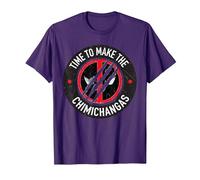 Marvel Studios Deadpool & Wolverine Chimichangas Claw Slash T-Shirt, Herren, Violett, L