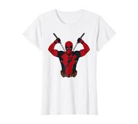 Marvel Studios Deadpool & Wolverine Deadpool Drawing Swords T-Shirt, Damen, Weiß, S
