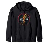 Marvel Studios Deadpool & Wolverine Mask Claw-Slashed Icon Kapuzenjacke