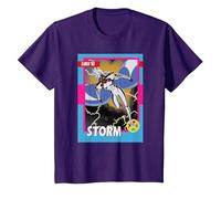 Marvel Studios X-Men ’97 Storm Retro Trading Card T-Shirt, Kinder, Violett, 98