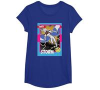 Marvel Studios X-Men ’97 Storm Retro Trading Card T-Shirt, Mädchen, Königsblau, M