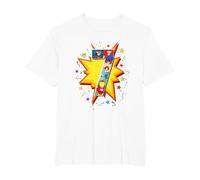 Marvel Super Heroes 7th Birthday Graphic T-Shirt, Herren Große Größen, Weiß, 3X Tall
