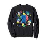 Marvel Super Heroes Avengers Black Panther Big Face Retro Sweatshirt