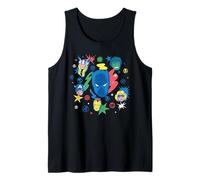 Marvel Super Heroes Avengers Black Panther Big Face Retro Tank Top
