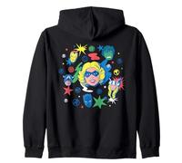 Marvel Super Heroes Avengers Captain Marvel Big Face Retro Kapuzenjacke