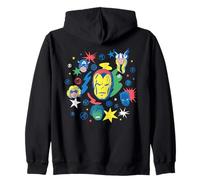 Marvel Super Heroes Avengers Iron Man Big Face Retro Kapuzenjacke