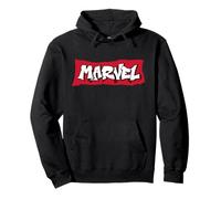 Marvel Super Heroes Graffiti Tag Style Marvel Logo Official Pullover Hoodie