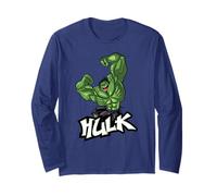 Marvel Super Heroes Hulk Avengers Graffiti Tag Style Langarmshirt