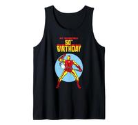Marvel Super Heroes Iron Man My Invincible 50th Birthday Tank Top
