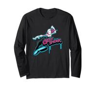 Marvel Super Heroes Spider-Gwen Earth-65 Graffiti Tag Style Langarmshirt