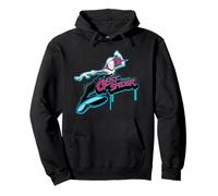 Marvel Super Heroes Spider-Gwen Earth-65 Graffiti Tag Style Pullover Hoodie