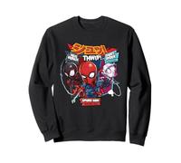 Marvel Super Heroes Spider-Man Trio SD Heroes Kawaii Japan Sweatshirt