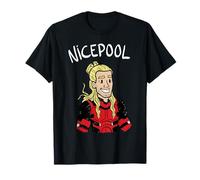 Marvel T-Shirt: Deadpool & Wolverine Deadpool Corps Nicepool Doodle - Unisex, Schwarz, S