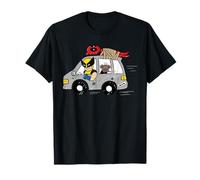 Marvel T-Shirt: Deadpool & Wolverine Dogpool Carpool Doodle - Unisex Erwachsene, Schwarz, S, Kurzarm, Klassisch, Cartoon, Unikatdesign