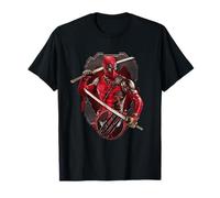 Marvel T-Shirt: Deadpool & Wolverine - Unisex Erwachsene, Schwarz, Kurzarm, Klassische Passform, Klassisch, Halloween, S