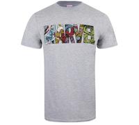 Marvel - T-Shirt Logo für Herren (Grau) XL