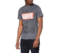 MARVEL T-Shirt Mono Comic dunkelgrau S