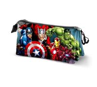Marvel The Avengers Unit-Dreifach Federmäppchen, Mehrfarbig, 23 x 11 cm