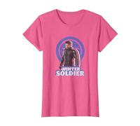 Marvel The Falcon and The Winter Soldier Bucky Retro T-Shirt, Damen, Rosa Meliert, S