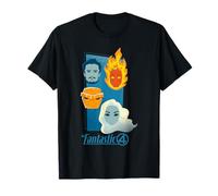 Marvel The Fantastic Four: First Steps Family Faces Icons T-Shirt