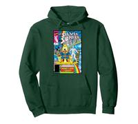 Marvel The Silver Surfer Thanos's Guide to The Galaxy Comic Pullover Hoodie, Unisex für Erwachsene, Waldgrün, M