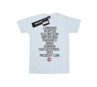 Marvel - "Trigger Words" T-Shirt für Damen (Weiß) XL