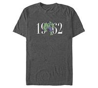 Marvel Unisex Avengers Classic Hulk Sixty Two Organic Short Sleeve T-shirt, Melange Black, S