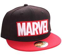 Marvel Logo Snapback-Cap schwarz/rot